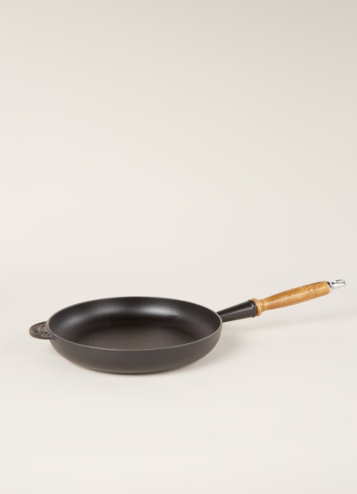 Le Creuset Koekenpan Ø26 cm - voorkant 2 mat zwart / zwart