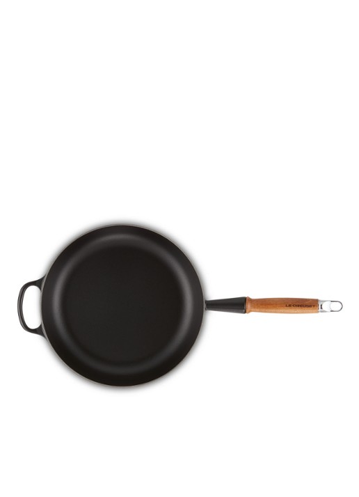 Le Creuset Koekenpan Ø28 cm - detail 2 mat zwart / zwart