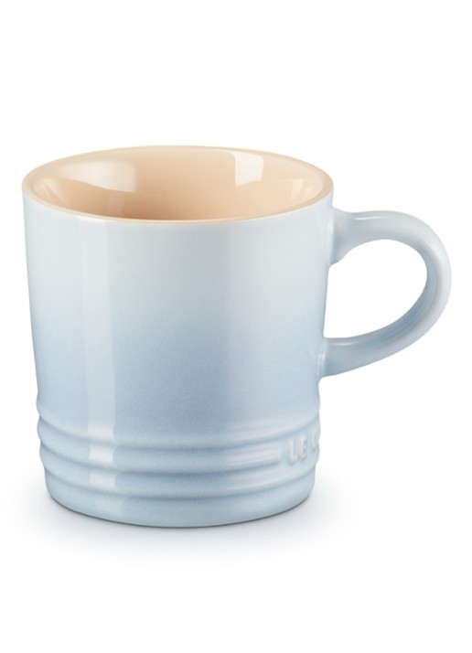 Le Creuset Koffie kopje 20 cl - voorkant coastal blue / lichtblauw