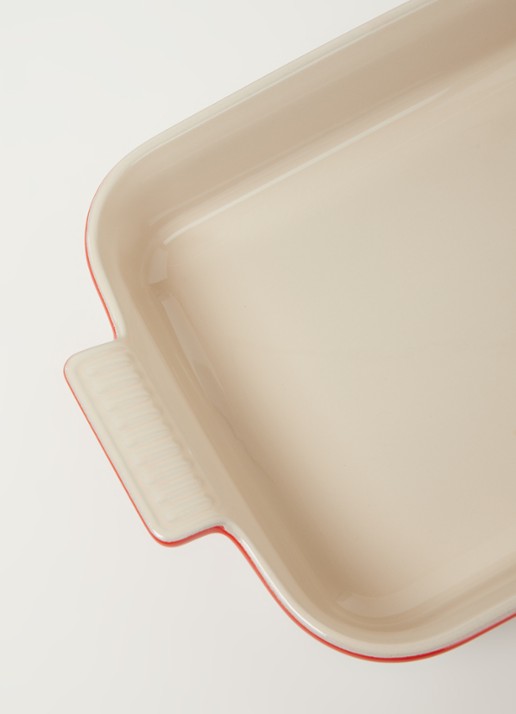 Le Creuset Lasagneschaal 32 cm - detail kersenrood / rood