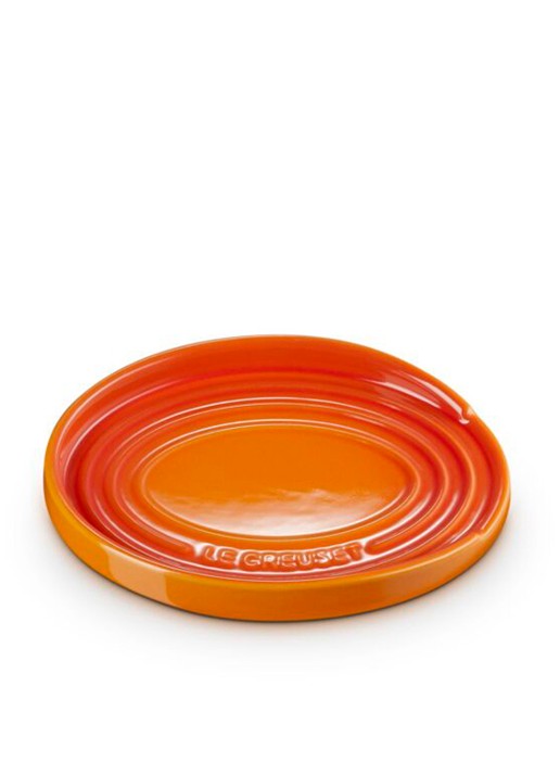 Le Creuset Lepelhouder 16 cm - achterkant 3 oranjerood