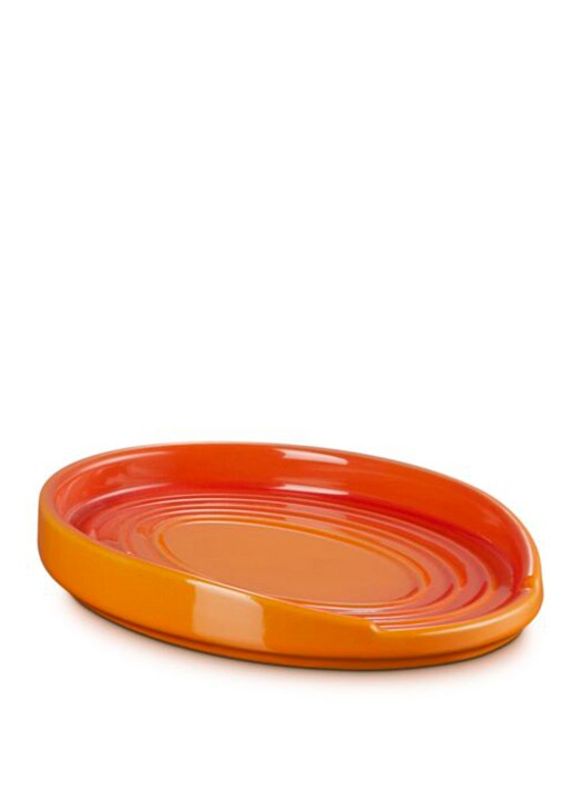 Le Creuset Lepelhouder 16 cm - voorkant 2 oranjerood