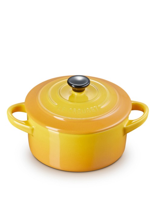 Le Creuset Mini-Braadpan 10 cm  - detail nectar / oranje