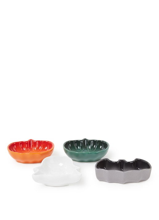 Le Creuset Mini Halloween dipschaal set van 4 - voorkant multicolor