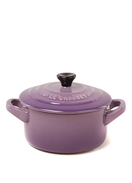 Le Creuset Mini ovenschaal van aardewerk 10 cm - voorkant 2 lila