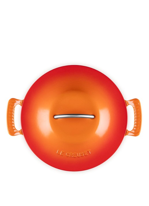 Le Creuset Modern Heritage braadpan 26 cm - detail 2 oranjerood