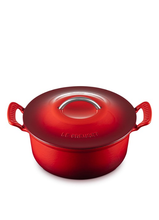 Le Creuset Modern Heritage braadpan 26 cm - detail 2 kersenrood