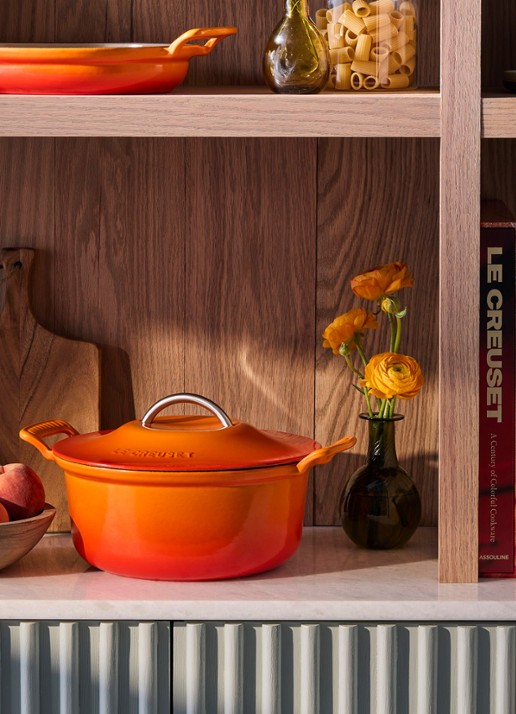 Le Creuset Modern Heritage braadpan 26 cm - voorkant 6 kersenrood