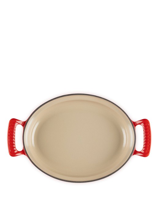 Le Creuset Modern Heritage ovenschaal/braadslede 28 cm - detail 2 bordeauxrood