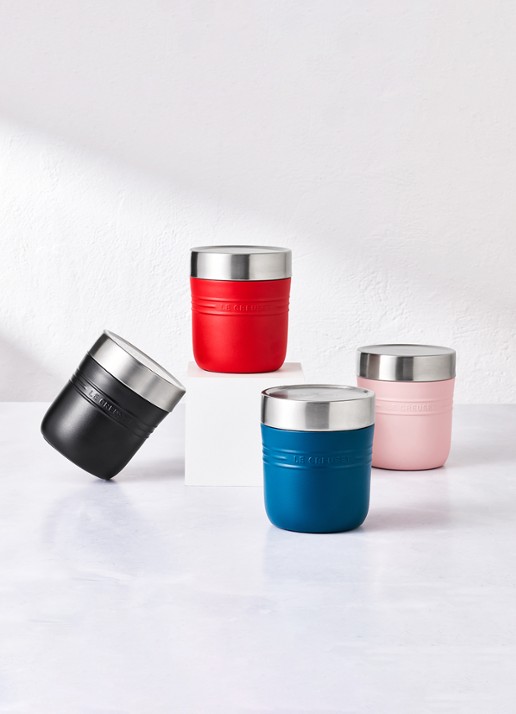 Le Creuset On The Go lunchbeker 0,5 liter - voorkant 2 rood