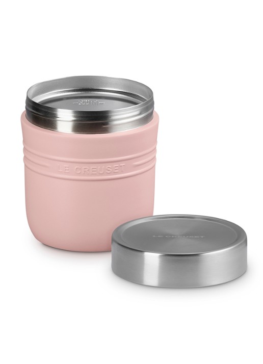 Le Creuset On The Go lunchbeker 0,5 liter - detail roze