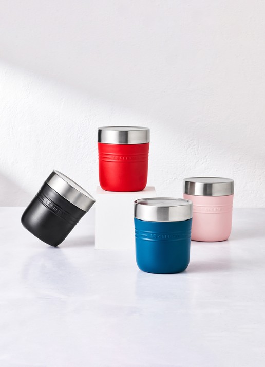 Le Creuset On The Go lunchbeker 0,5 liter - voorkant 7 roze