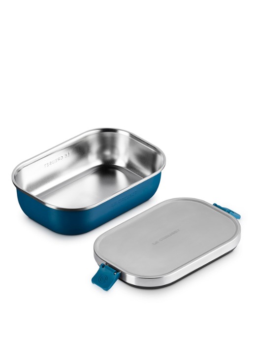 Le Creuset On The Go lunchbox 0,9 liter - detail 4 royalblauw
