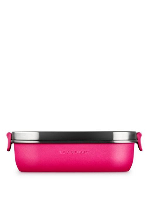 Le Creuset On The Go lunchbox 0,9 liter - achterkant 3 roze