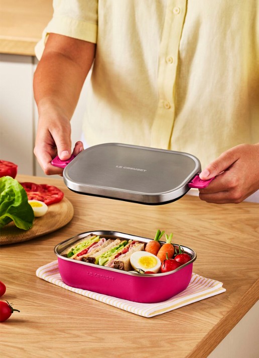 Le Creuset On The Go lunchbox 0,9 liter - detail 7 roze
