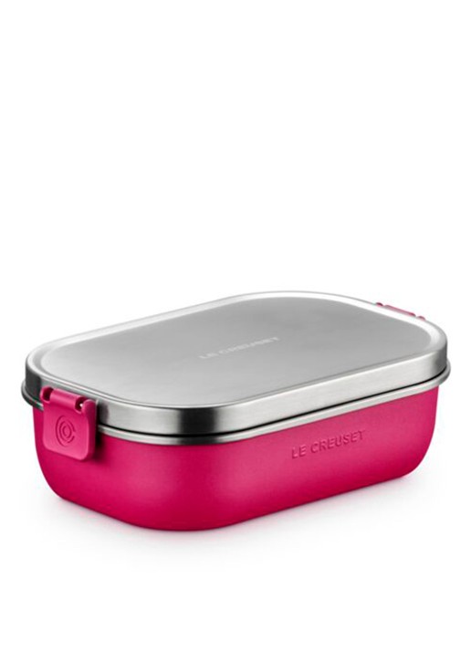 Le Creuset On The Go lunchbox 0,9 liter - voorkant 2 roze