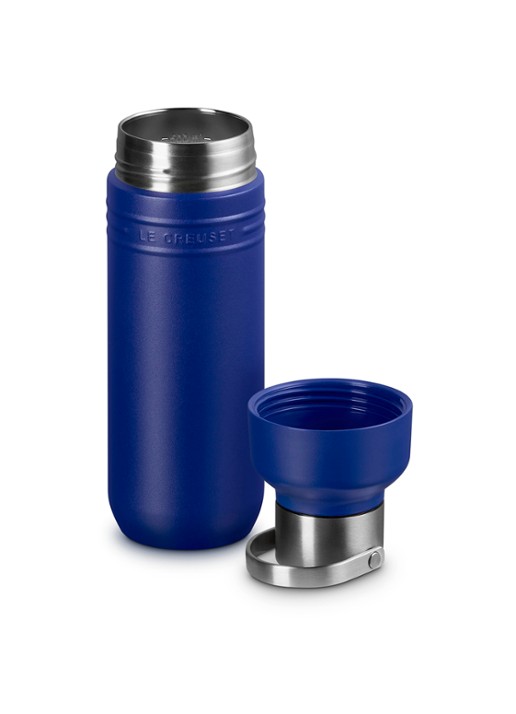 Le Creuset On The Go waterfles 0,5 liter - detail blauw