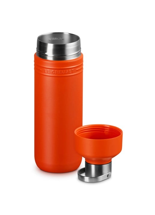 Le Creuset On The Go waterfles 1 liter - detail 3 oranje