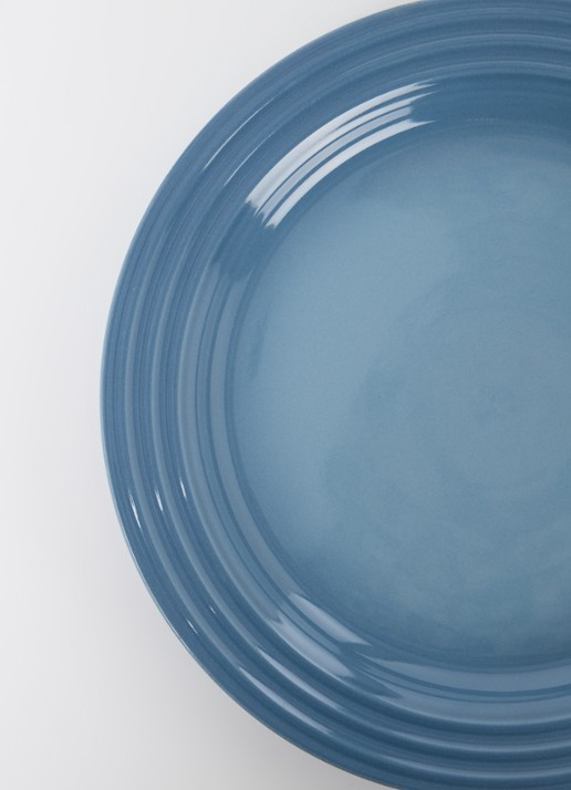 Le Creuset Ontbijtbord 22 cm - detail chambray / blauw