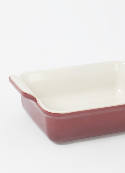 Le Creuset Ovenschaal 25 cm - voorkant 2 garnet / rood