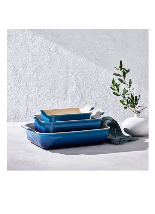 Le Creuset Ovenschaal rechthoekig Azure 32 cm - detail 4 azure / blauw