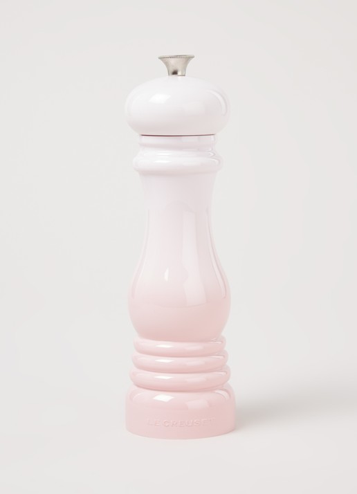 Le Creuset Pepermolen 21 cm  - voorkant 2 shell pink / roze
