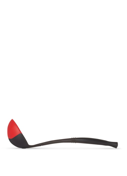 Le Creuset Pollepel 31,5 cm - achterkant 4 kersenrood ebbenzwart / multicolor
