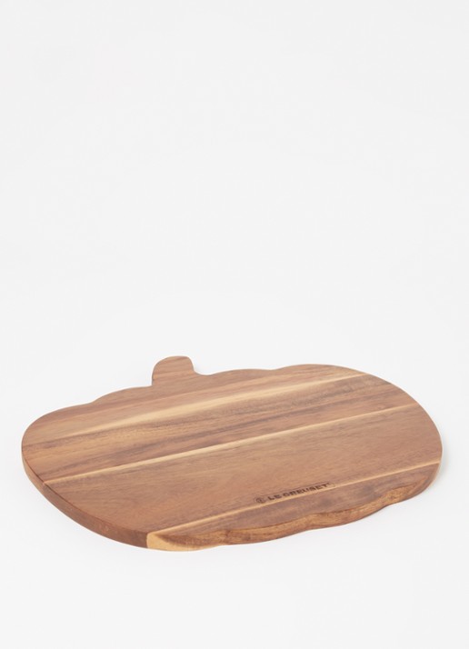 Le Creuset Pumpkin serveerplank 35 x 28 cm - voorkant 2 bruin