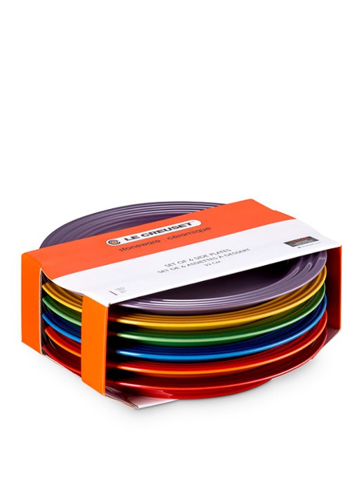 Le Creuset Rainbow ontbijtbord 21,8 cm set van 6 - detail 4 rood