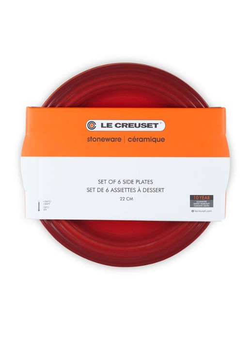 Le Creuset Regenboog ontbijtbord 22 cm set van 6 - detail 3 multicolour / multicolor