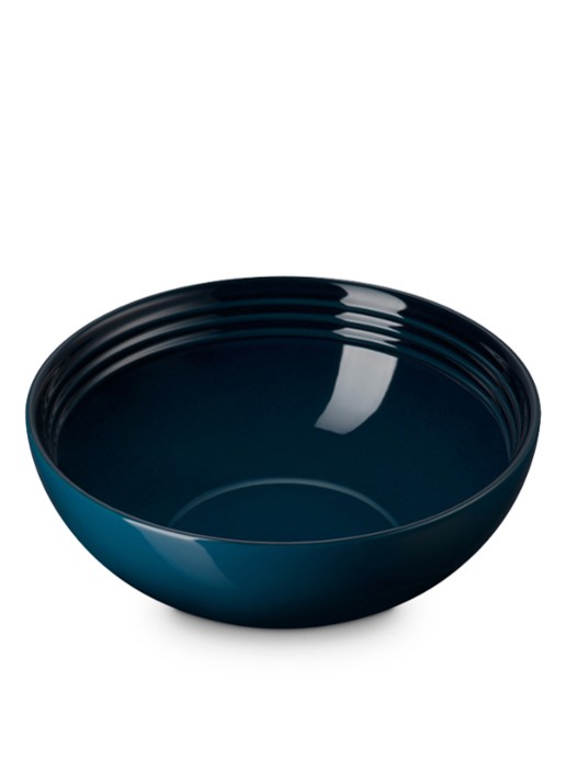 Le Creuset Serveerschaal Ø24 cm - voorkant 2 donkerblauw