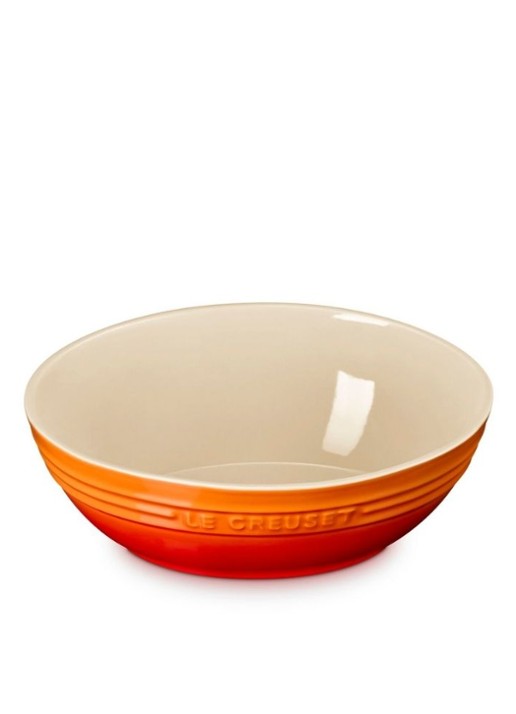 Le Creuset Serveerschaal 29 cm - voorkant 3 oranjerood