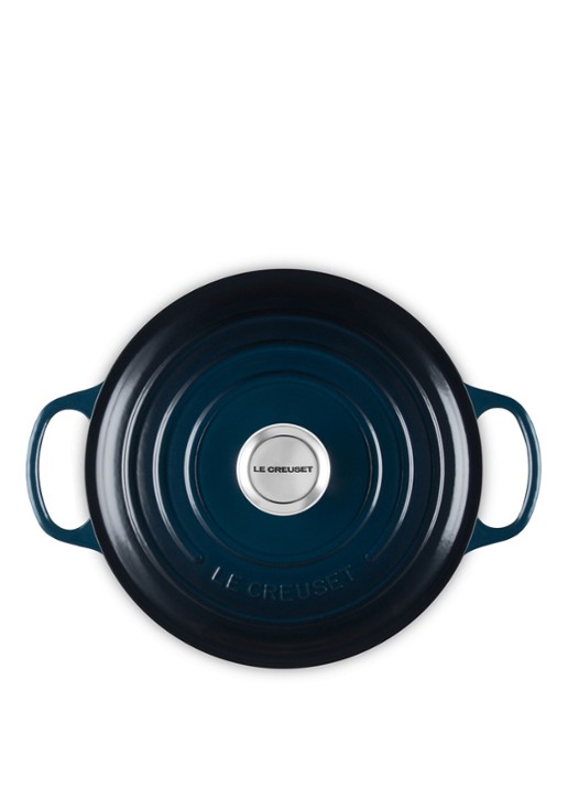Le Creuset Signature braad-/stoofpan Ø24 cm - detail 2 donkerblauw