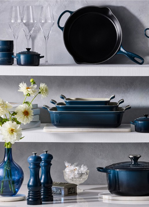 Le Creuset Signature braad-/stoofpan Ø24 cm - detail 4 donkerblauw