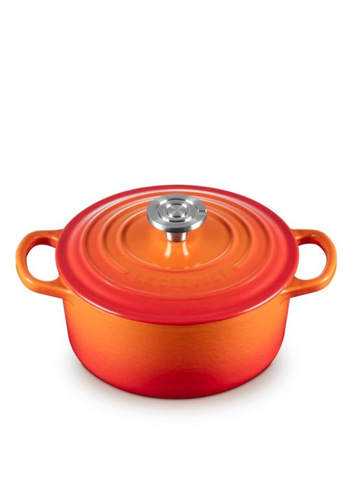 Le Creuset Signature braadpan Ø18 cm - voorkant 3 oranjerood / oranje