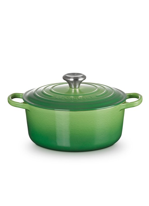 Le Creuset Signature braadpan Ø20 cm - detail 5 bamboo / groen