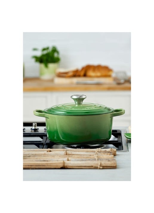 Le Creuset Signature braadpan Ø20 cm - detail 6 bamboo / groen
