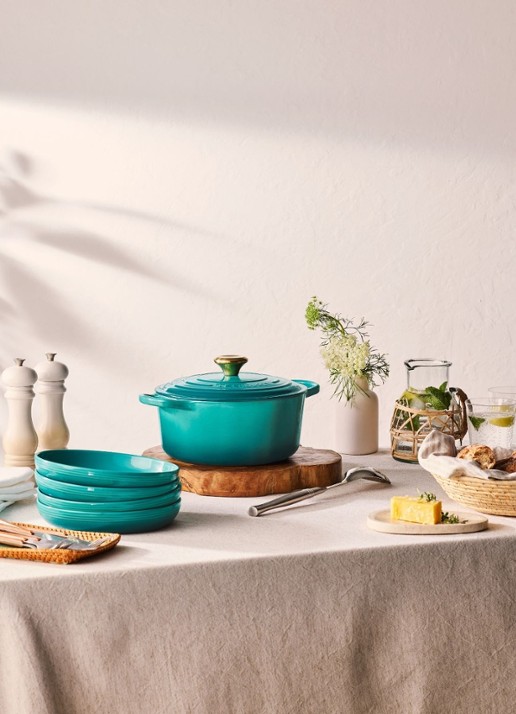 Le Creuset Signature braadpan 20 cm - detail 5 blauw