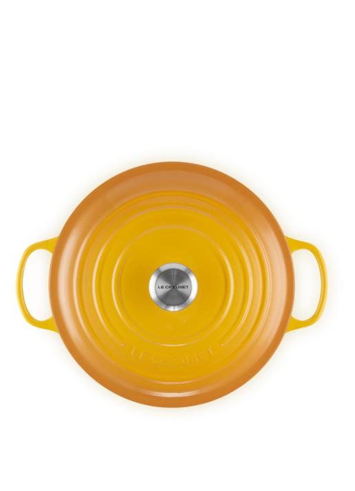 Le Creuset Signature braadpan 24 cm  - detail 3 nectar / oranje
