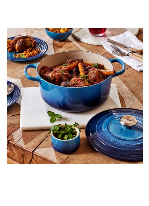 Le Creuset Signature braadpan Ø24 cm - detail 7 azure / blauw