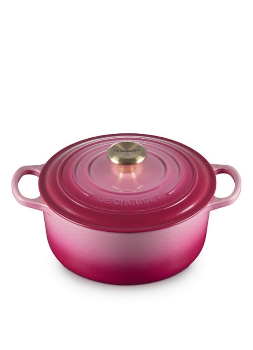 Le Creuset Signature braadpan Ø24 cm - detail berry / roze