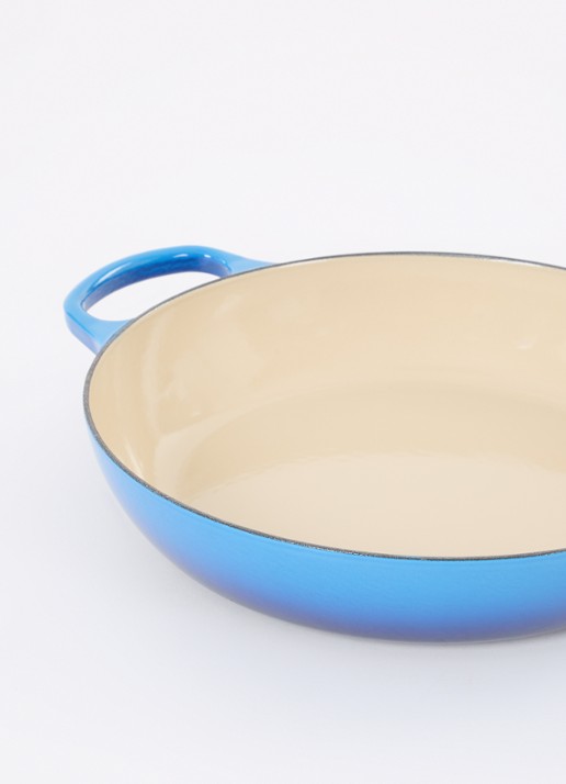 Le Creuset Signature braadpan Ø30 cm - detail azure / blauw