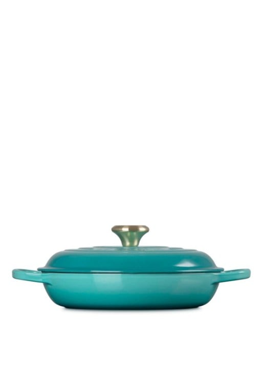 Le Creuset Signature braadpan 30 cm - voorkant 6 blauw