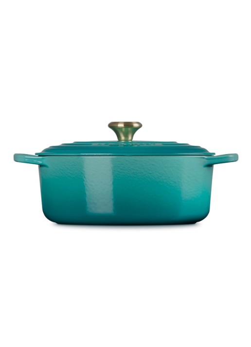 Le Creuset Signature braadpan 31 cm - voorkant 4 blauw