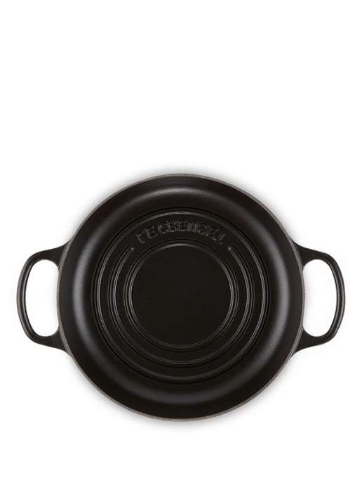 Le Creuset Signature broodpan Ø24 cm - detail mat zwart / zwart