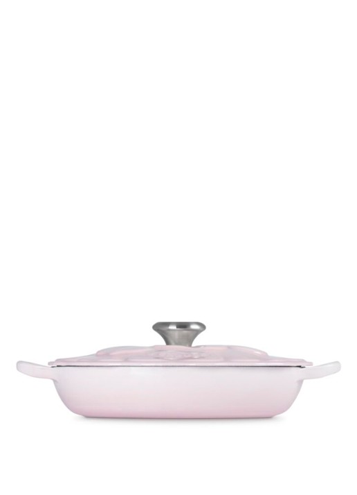 Le Creuset Signature Campagnard braadpan 26 cm - achterkant 6 lichtroze