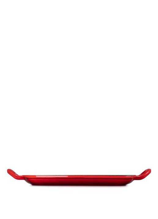 Le Creuset Signature grill 30 cm - achterkant 4 steenrood