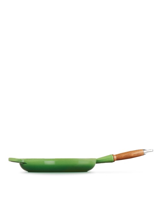 Le Creuset Signature koekenpan Ø28 cm - detail bamboo / groen