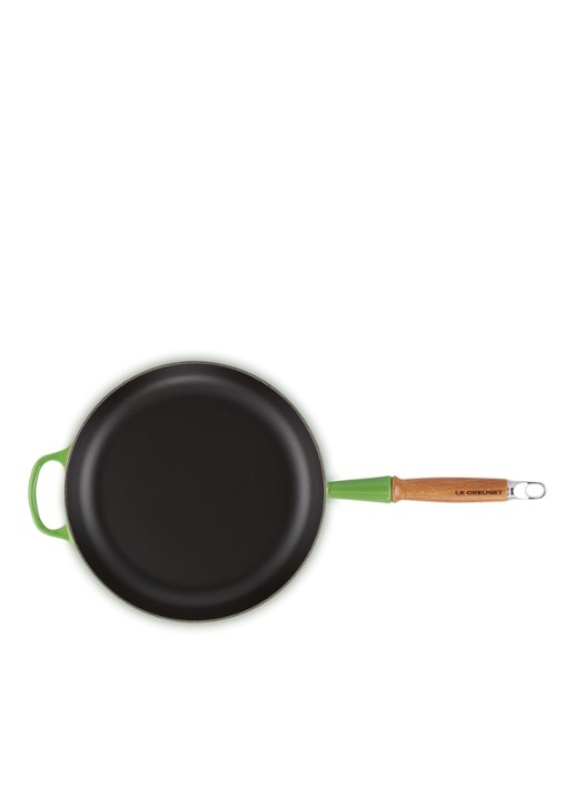 Le Creuset Signature koekenpan Ø28 cm - detail 2 bamboo / groen