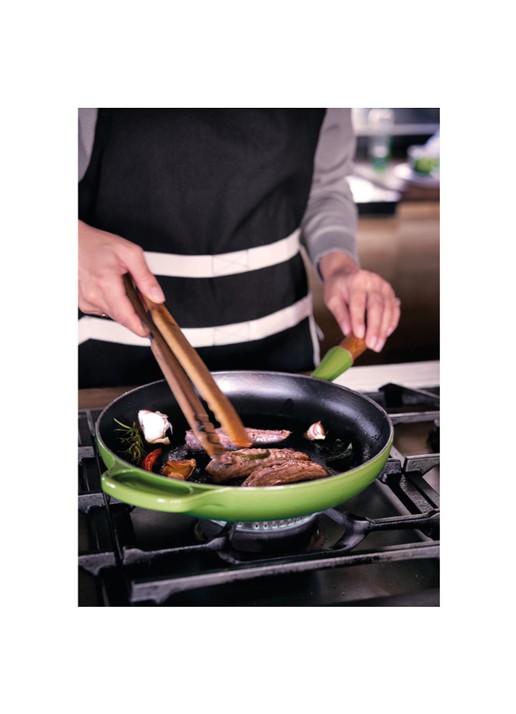 Le Creuset Signature koekenpan Ø28 cm - voorkant 5 bamboo / groen